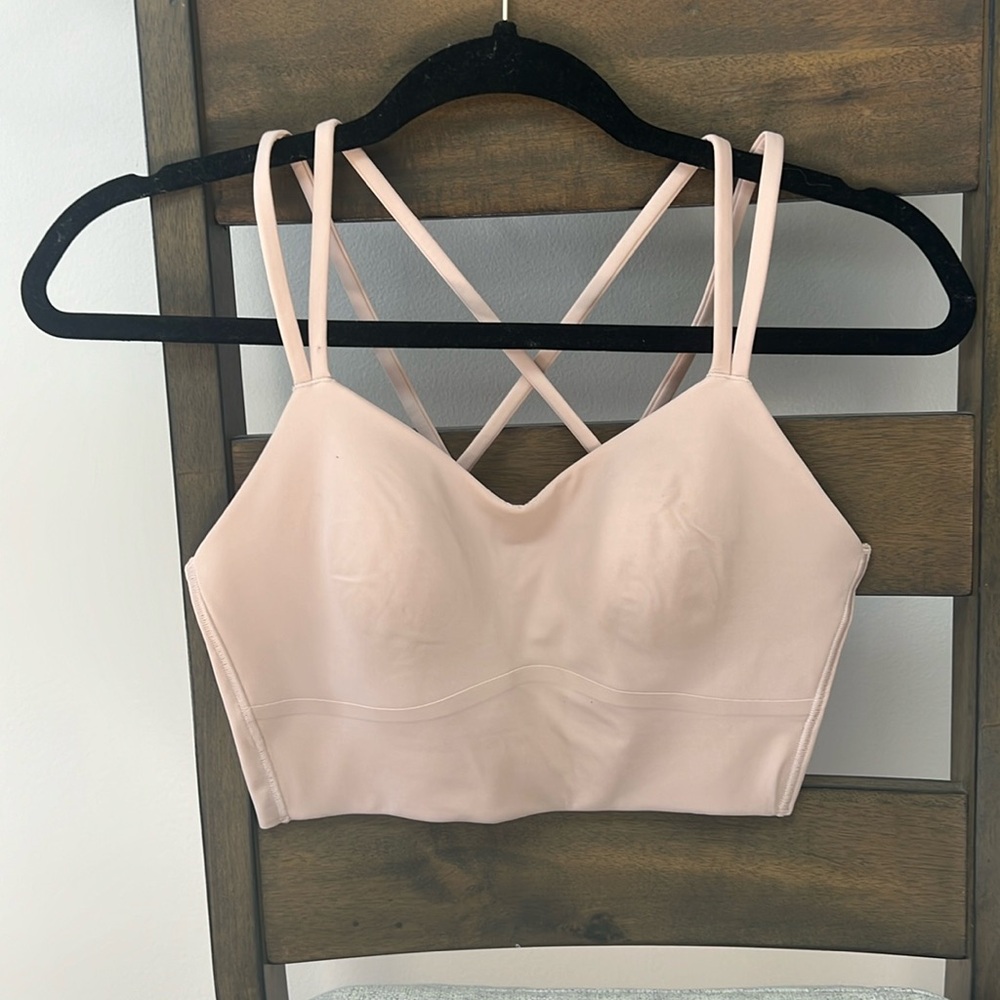 Lululemon, Like a Cloud longline bra, light pink